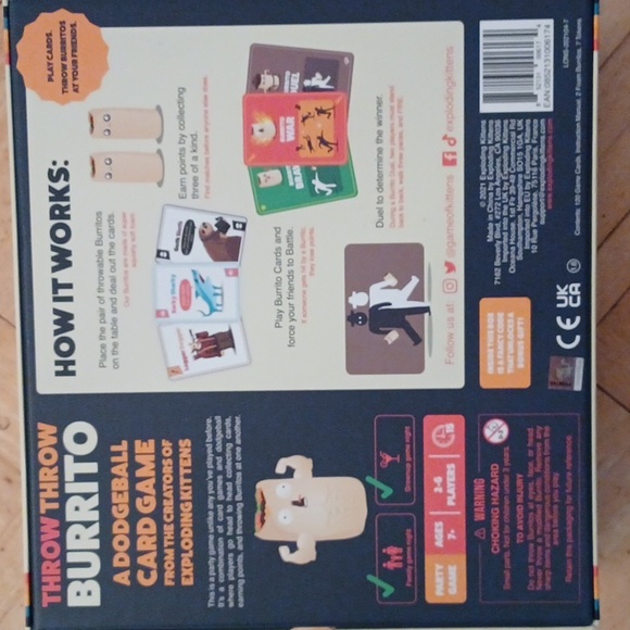 Throw Throw Burrito a Dodgeball card game - Picture 3 of 3